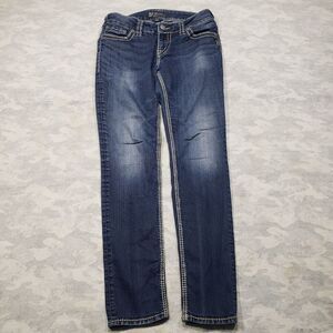 Silver Jeans Womens‎ 26/31 Blue Suki Skinny Medium Wash Denim Stretch